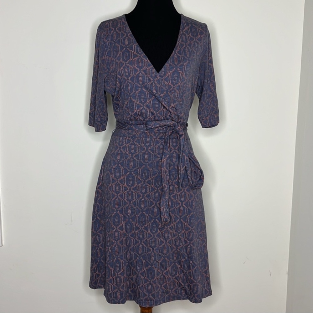 TOAD & CO Eco Cue Wrap Dress M - Picture 3 of 8
